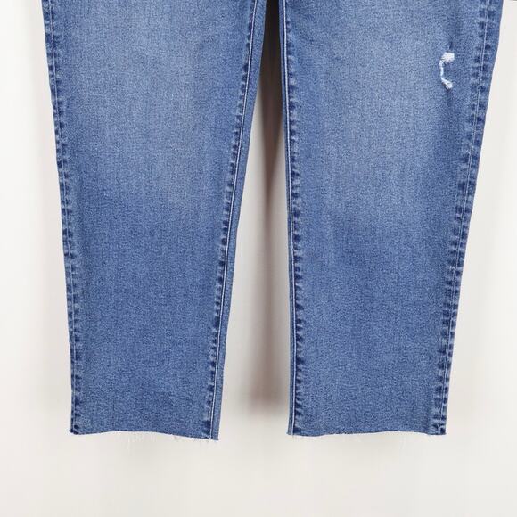 NWT J.Crew Factory Essential Straight Jean All-Day Stretch Running Lake Wash 35 - Picture 8 of 13